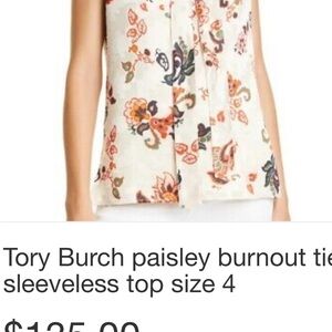 Brand new Tory Burch top with tags size 4 $138